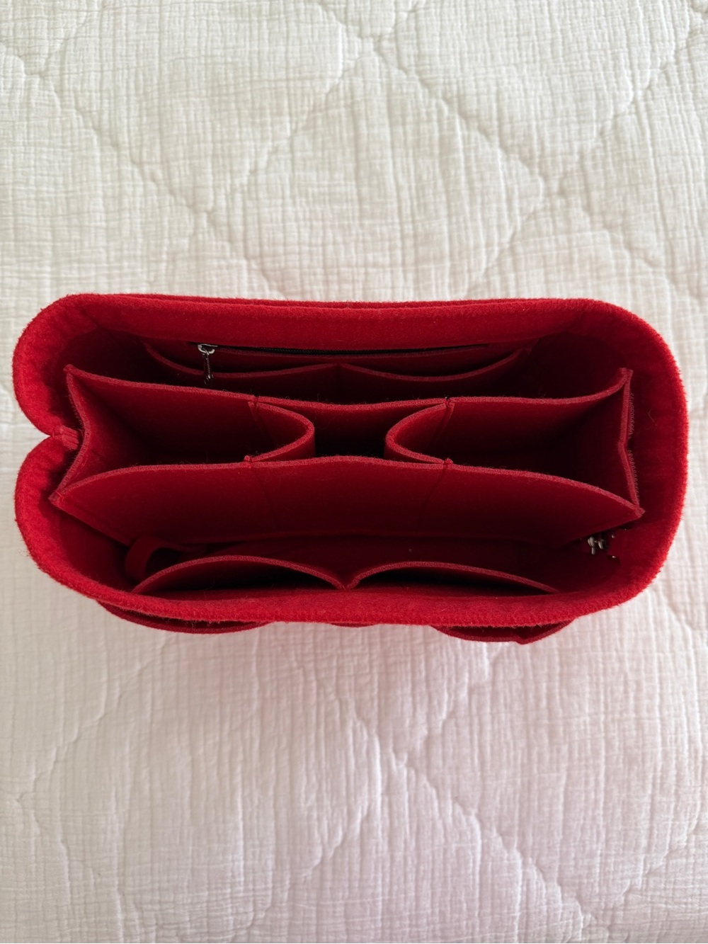 Red Women’s Felt Bag Organizer Insert for Speedy 25
